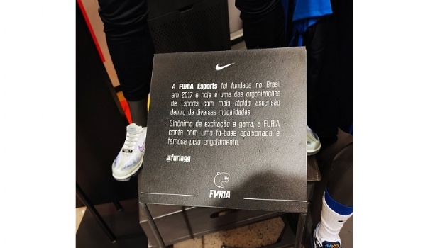 A equipe Furia do eSports já tem um corner dentro das lojas Nike do Brasil