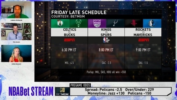 NBA releases game downloads and will have sports bets on broadcasts