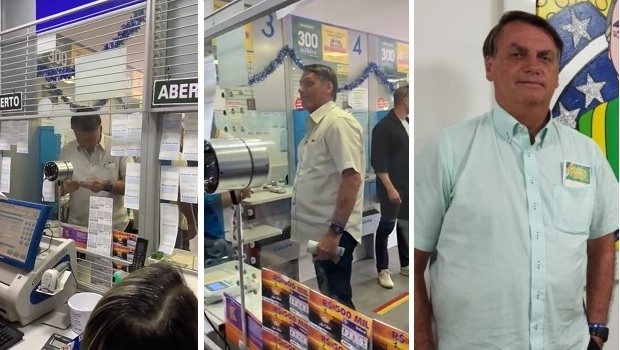Bolsonaro apostou R$ 67,50 na Mega da Virada em lotérica do DF