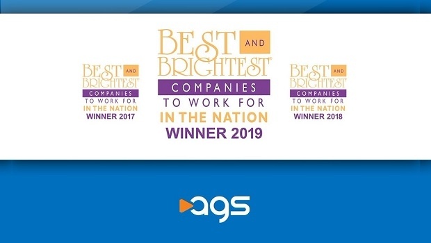 AGS wins 'Best And Brightest Companies To Work For In The Nation' award
