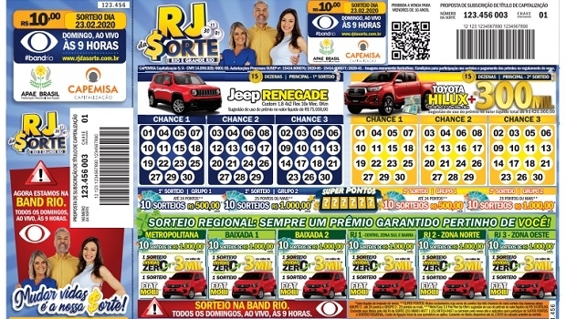 RJ da Sorte vai sortear 8 carros e muito dinheiro esta semana