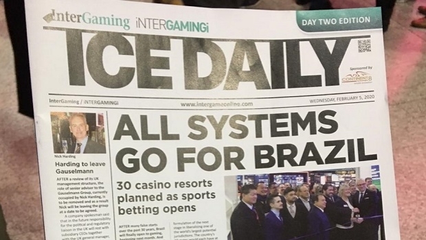Official ICE London newspaper dedicates its cover to the progress of gaming in Brazil