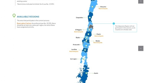 Chile will deliver 12 casino licenses by 2023 and 2024