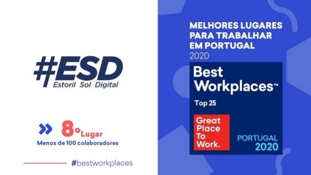 Estoril Sol Digital was again recognized as a Great Place to Work in Portugal