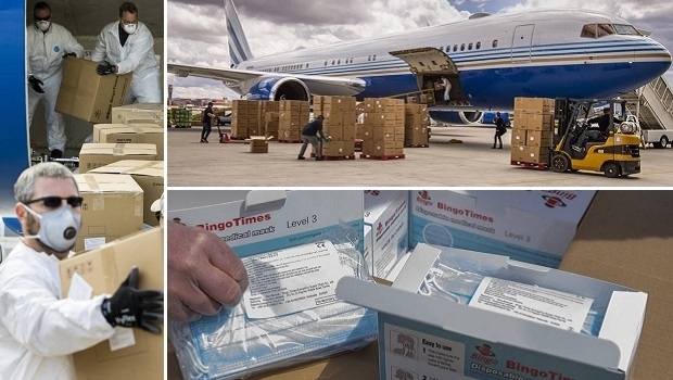 Taiwanese gaming firm sent 2M surgical masks to LVS to distribute in the USA