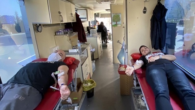 Meridian employees donate blood in COVID-19 voluntary campaign