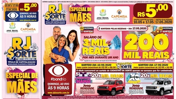 Especial de Mães do ‘RJ da Sorte’ tem segundo sorteio neste domingo