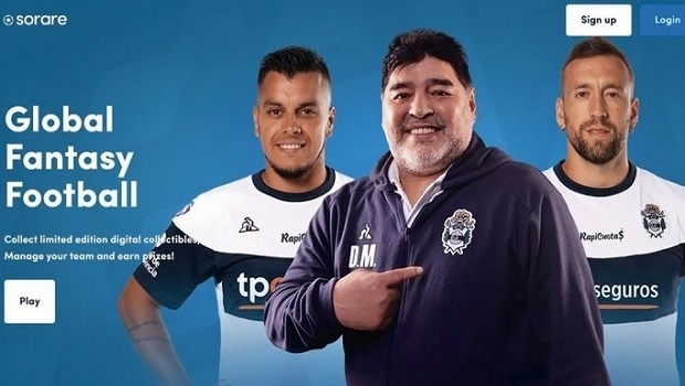 Legend Diego Maradona arrives on the blockchain game Sorare