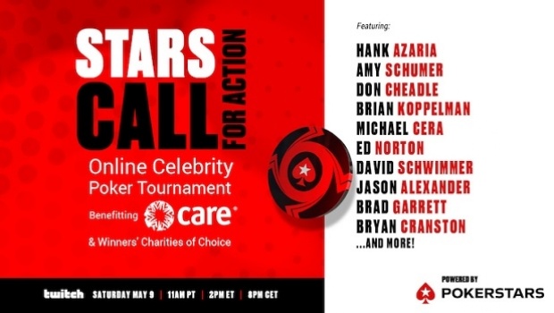 PokerStars organiza torneio solidário com dezenas de celebridades mundiais