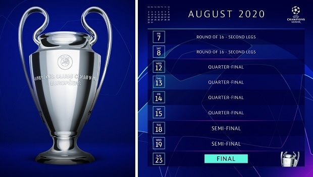 UEFA announces 'final eight' in Lisbon to complete the Champions League