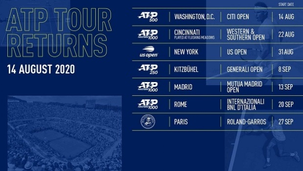 ATP and WTA announce return of tennis in August with two Grand Slams on calendar