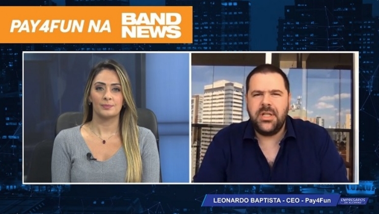 Programa “Empresários de Sucesso” da Band entrevista o CEO da Pay4Fun