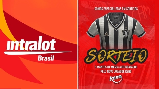 Intralot sorteia no Instagram cinco camisas do Atlético-MG autografadas pelo jogador Keno