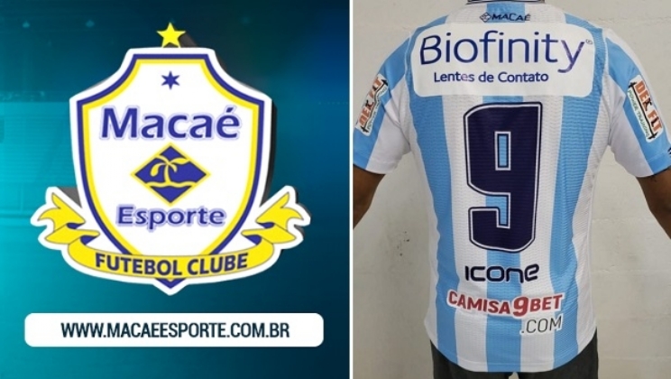 Site de apostas Camisa9bet chega ao Brasil e patrocina Macaé contra o Vasco