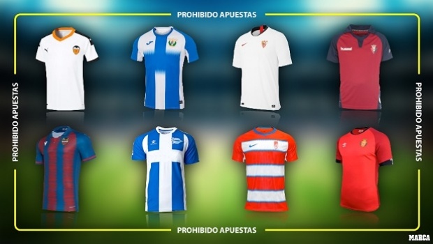Oito clubes da liga espanhola podem ter que jogar sem patrocínio de casas de apostas nas camisas