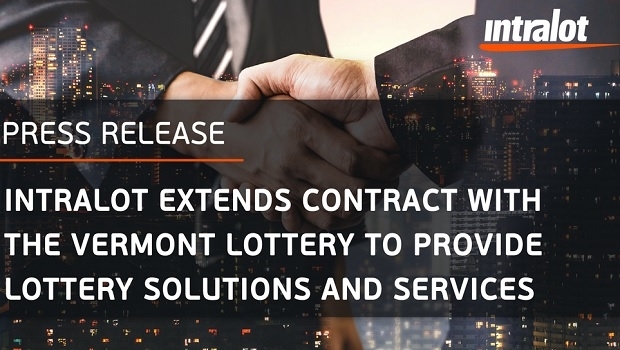 Intralot estende contrato com a Vermont Lottery no mercado dos EUA