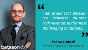 “A Betsson entregou sempre altas receitas sob as condições mais desafiadoras”
