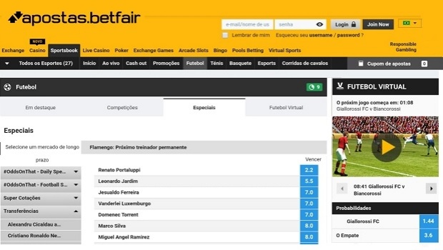 Betfair gives Flamengo fans the chance to bet on who will be next team’s coach