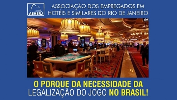 Associação de empregados de hotéis do Rio de Janeiro pedem para legalizar os jogos de azar