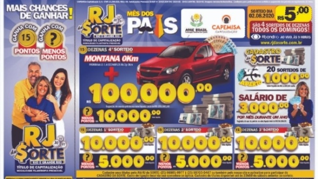 RJ da Sorte vai premiar quem fizer menos pontos e uma Montana 0km com R$ 100.000
