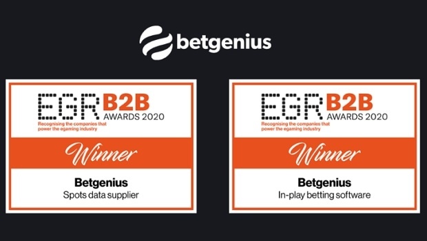 Betgenius vence em duas categorias no EGR B2B Awards 2020