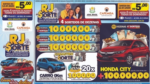 ‘RJ da Sorte’ vai sortear carrão com R$ 100.000,00 no porta-malas