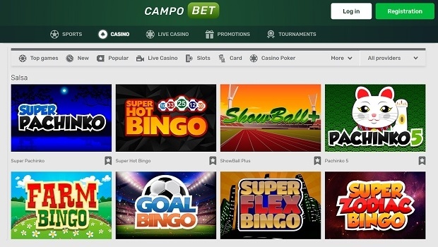 Campobet adds Salsa Technology Pachinko and bingo games for Brazil's public