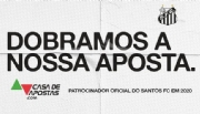 Casa de Apostas renova patrocínio com o Santos até o final do Brasileirão