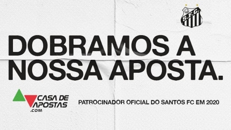 Casa de Apostas renova patrocínio com o Santos até o final do Brasileirão