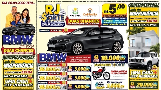 RJ da Sorte vai sortear mais uma BMW neste domingo