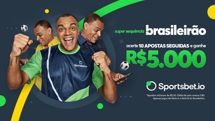 Sportsbet.io foca no Brasileirão e agita promoção valendo 5 mil reais para os apostadores