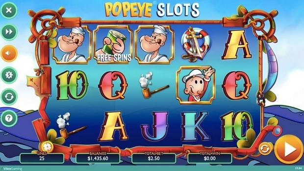 Vibra Gaming lança seu primeiro jogo licenciado, o Popeye Slots