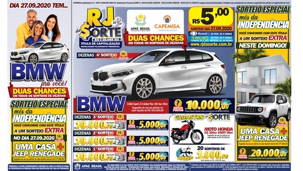 RJ da Sorte vai sortear casa com Jeep Renegade na garagem e uma BMW