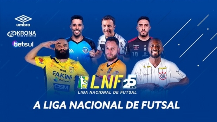 Betsul é parceiro oficial e exclusivo da transmissão da Liga Nacional de Futsal 2020