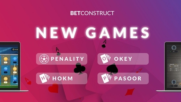 BetConstruct lança quatro novos jogos
