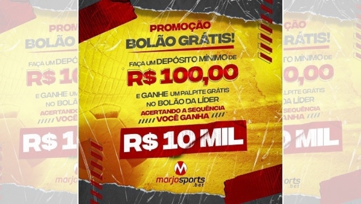 MarjoSports vai dar R$ 10 mil em bolão gratuito composto por 15 jogos