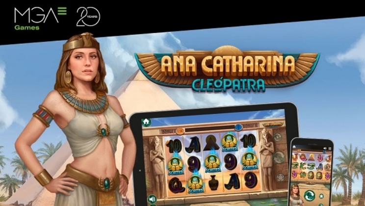 Brasileira Ana Catharina se veste de Cleópatra para a nova slot de cassino da MGA Games