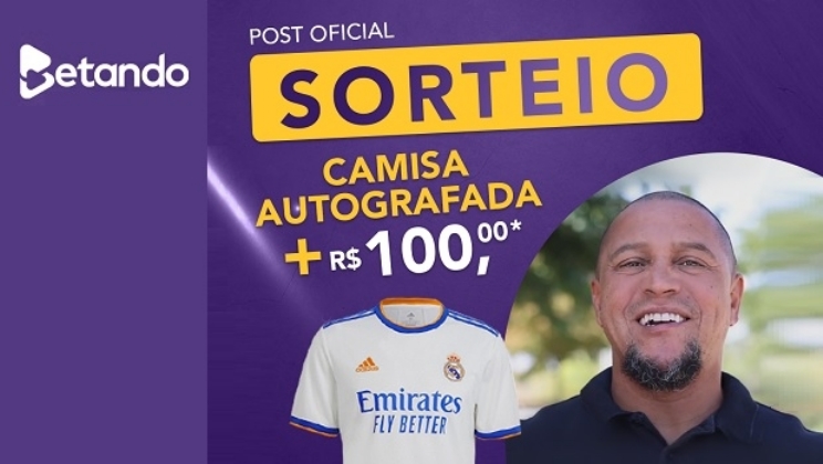 Betando se une a Betwinner para sortear camisa autografada por Roberto Carlos
