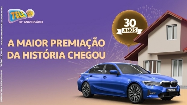 Comemoração de 30 anos da Tele Sena terá casa e carro numa premiação que chega a R$ 7 milhões