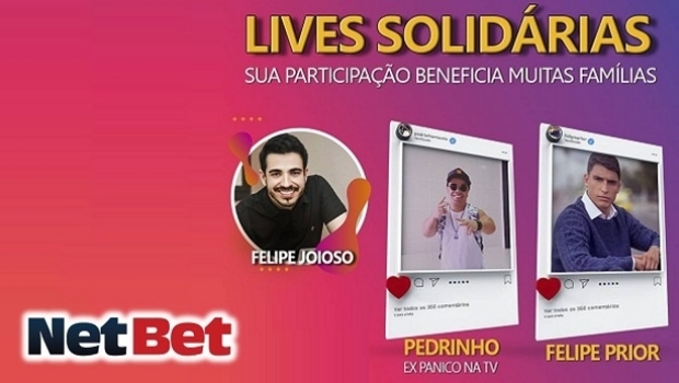 ‘Live Solidária’ gathers Felipe Prior and Pedrinho Anão in benefit event with NetBet support