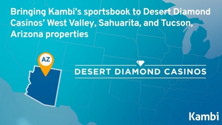 Kambi assina contrato plurianual de apostas esportivas com Desert Diamond Casinos