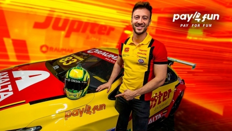 Pay4Fun é parceira do piloto Gabriel Casagrande da Stock Car