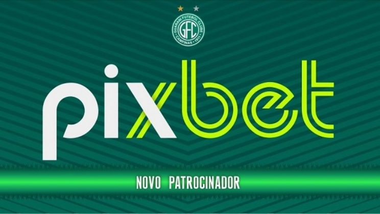 Casa de apostas Pixbet é a nova parceira da Guarani Futebol Clube
