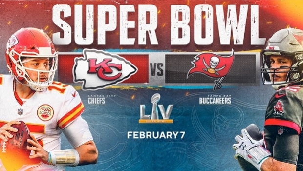 Super Bowl LV atrairá mais de US$ 500 milhões em apostas legais