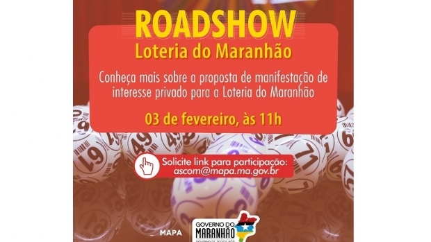 Maranhão Parcerias promove Roadshow online sobre Loteria do Maranhão
