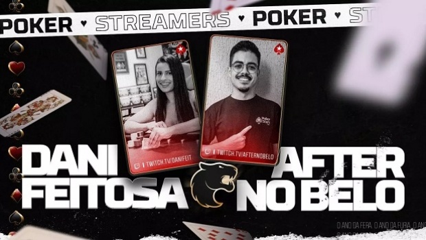 Dani Feitosa e Vitor Fernandes são os novos streamers da parceria entre FURIA e PokerStars