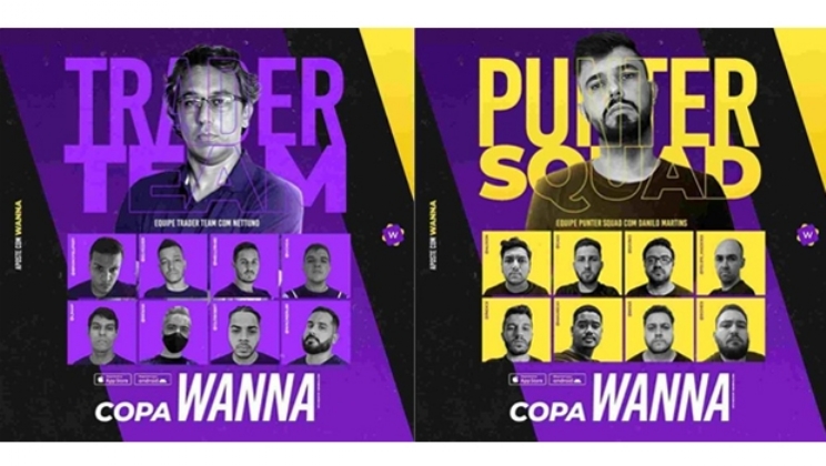 App de apostas esportivas Wanna realiza a primeira Copa entre jogadores da história do mercado