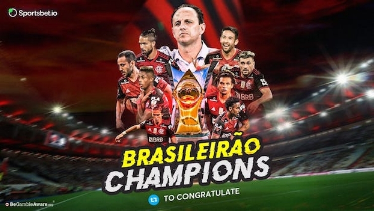 Sportsbet.io se torna patrocinador "bicampeão" com o novo titulo do Flamengo