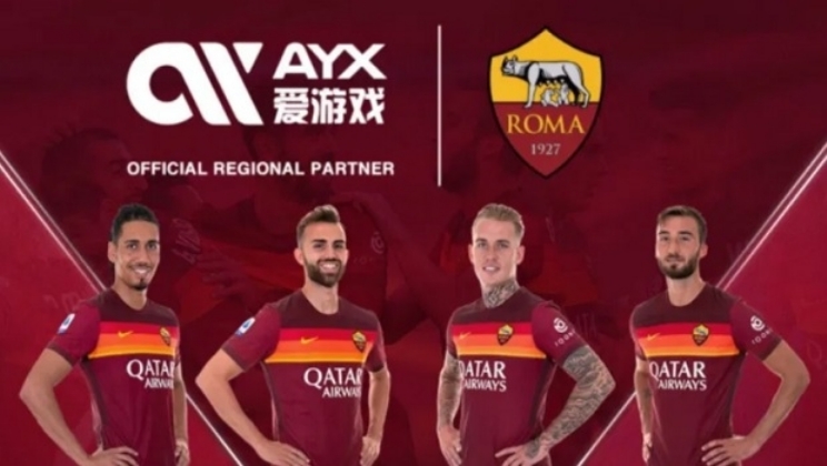 AS Roma assina com a marca de jogos de azar asiática AYX