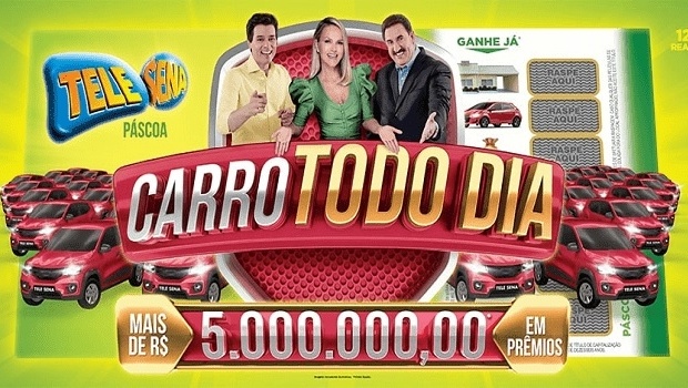 Tele Sena de Páscoa oferece R$ 5 milhões em prêmios e vai sortear diariamente 1 carro Okm